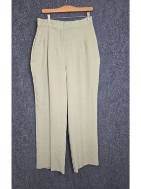 Express Womens Light Green Wide-Leg Pants Size 12R NWT